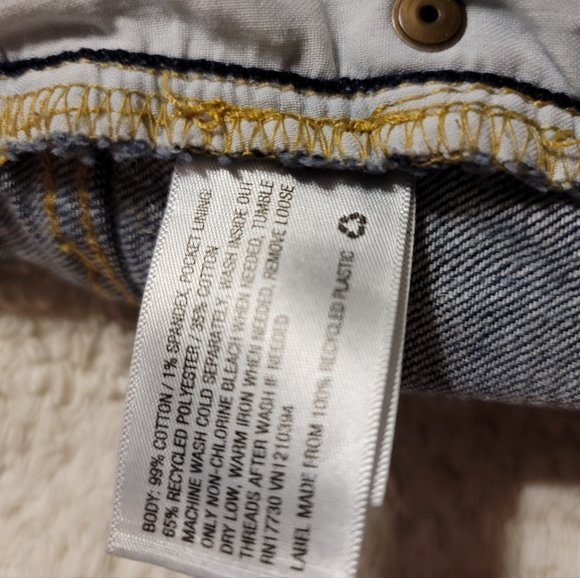 PLUS size High Rise Shortie Demin Shorts Stretch Universal Thread size 14. W32 - Picture 7 of 11